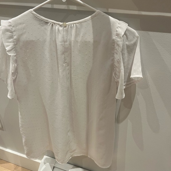 Loft Sheer Polka Dot Blouse (S) - Picture 2 of 6